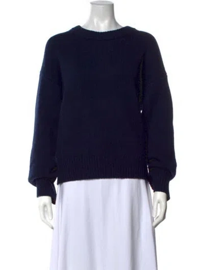 Pre-owned Alex Mill Merino Wool Crew Neck Sweater In Blue