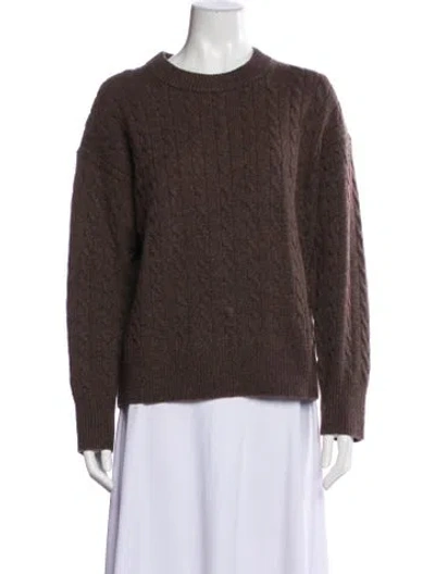 Pre-owned Alex Mill Merino Wool Crew Neck Sweater In Brown