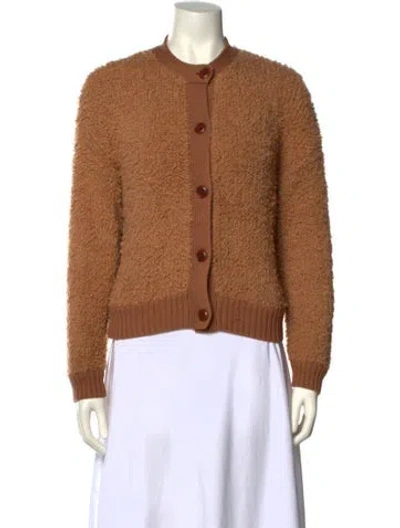Pre-owned Alex Mill Merino Wool Crew Neck Sweater In Brown