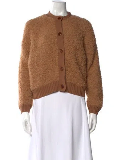 Pre-owned Alex Mill Merino Wool Crew Neck Sweater In Brown