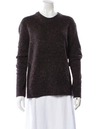 Pre-owned Alex Mill Merino Wool Crew Neck Sweater In Brown