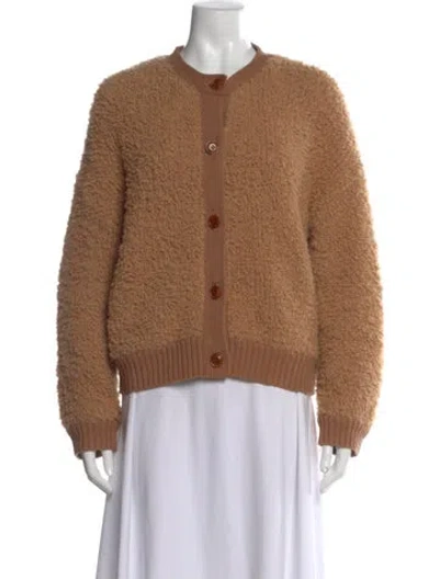 Pre-owned Alex Mill Merino Wool Crew Neck Sweater In Brown