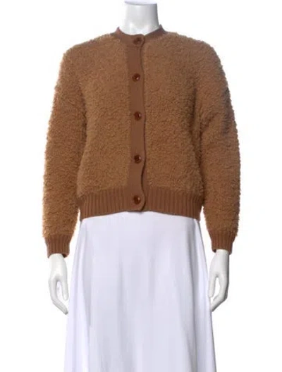 Pre-owned Alex Mill Merino Wool Crew Neck Sweater In Brown