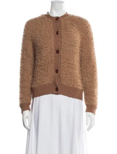 Pre-owned Alex Mill Merino Wool Crew Neck Sweater In Brown