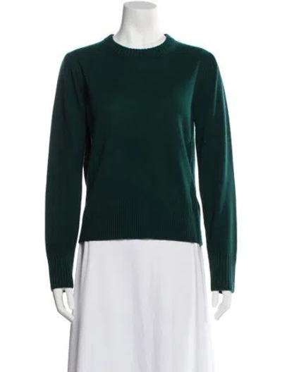 Pre-owned Alex Mill Merino Wool Crew Neck Sweater In Green