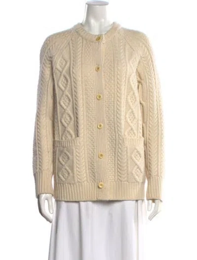 Pre-owned Alex Mill Merino Wool Crew Neck Sweater In Neutral