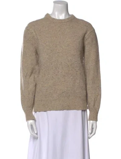 Pre-owned Alex Mill Merino Wool Crew Neck Sweater In Neutral