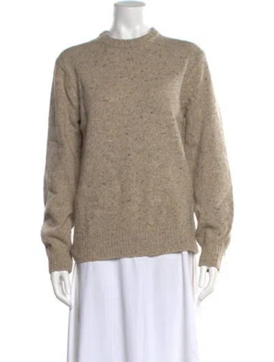 Pre-owned Alex Mill Merino Wool Crew Neck Sweater In Neutral
