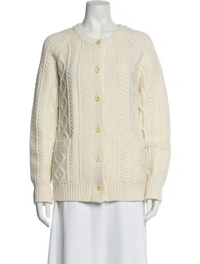 Pre-owned Alex Mill Merino Wool Crew Neck Sweater In Neutral