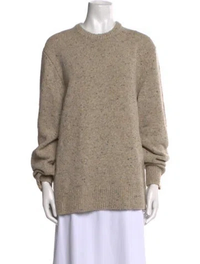 Pre-owned Alex Mill Merino Wool Crew Neck Sweater In Neutral