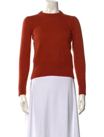 Pre-owned Alex Mill Merino Wool Crew Neck Sweater In Orange