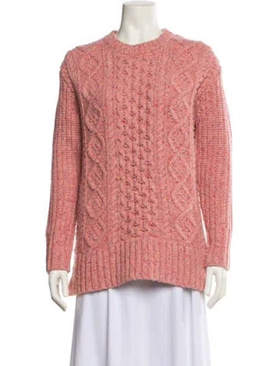 Pre-owned Alex Mill Merino Wool Crew Neck Sweater In Pink