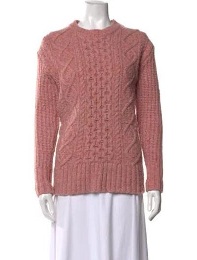 Pre-owned Alex Mill Merino Wool Crew Neck Sweater In Pink