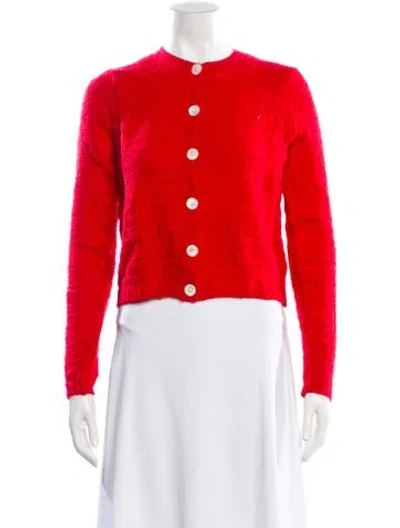 Pre-owned Alex Mill Merino Wool Crew Neck Sweater In Red