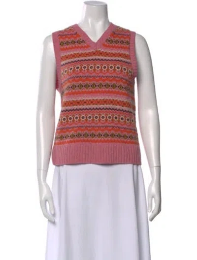 Pre-owned Alex Mill Merino Wool Patterned Sweater In Multi