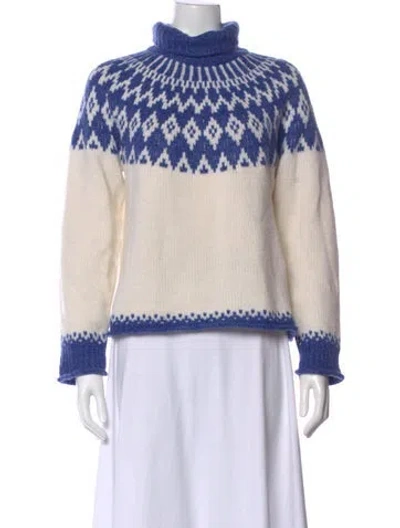 Pre-owned Alex Mill Merino Wool Printed Sweater
