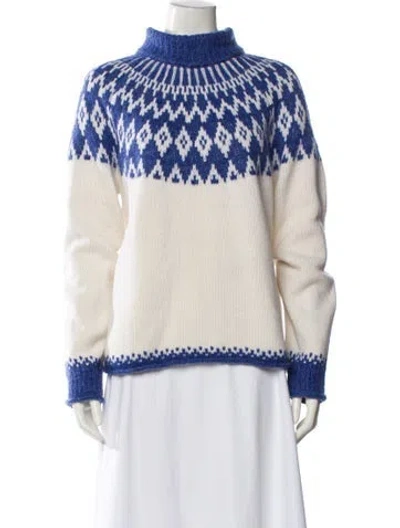 Pre-owned Alex Mill Merino Wool Printed Sweater In Multi