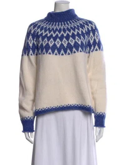 Pre-owned Alex Mill Merino Wool Printed Sweater In Multi