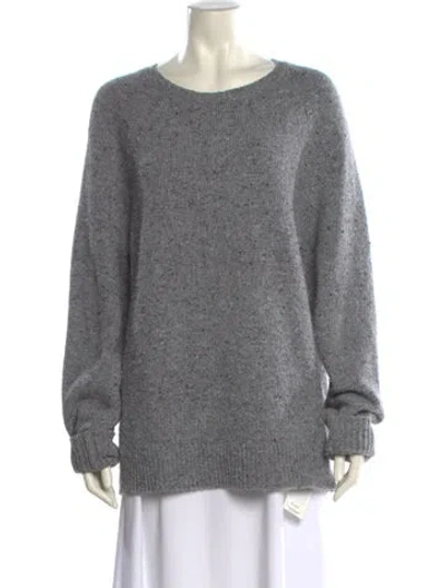 Pre-owned Alex Mill Merino Wool Scoop Neck Sweater In Gray