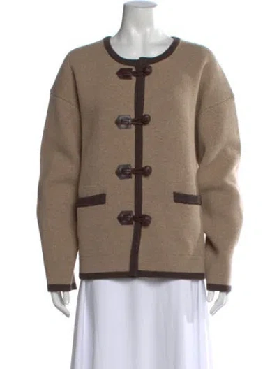 Pre-owned Alex Mill Merino Wool Scoop Neck Sweater In Neutral