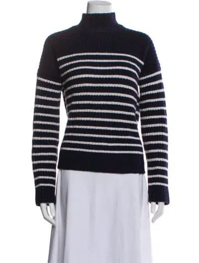 Pre-owned Alex Mill Merino Wool Striped Sweater In Blue