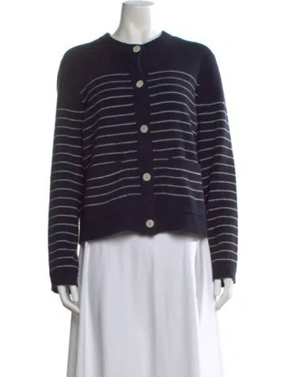 Pre-owned Alex Mill Merino Wool Striped Sweater In Blue