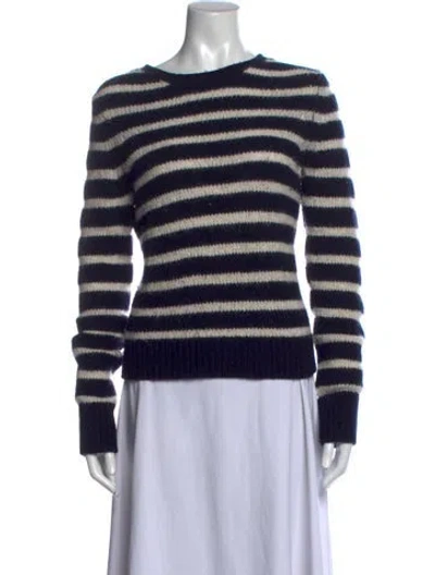 Pre-owned Alex Mill Merino Wool Striped Sweater In Blue