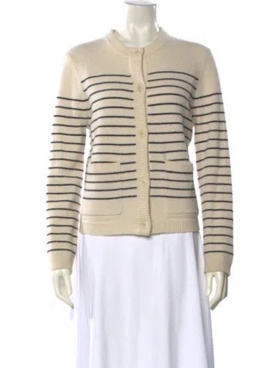 Pre-owned Alex Mill Merino Wool Striped Sweater In Neutral