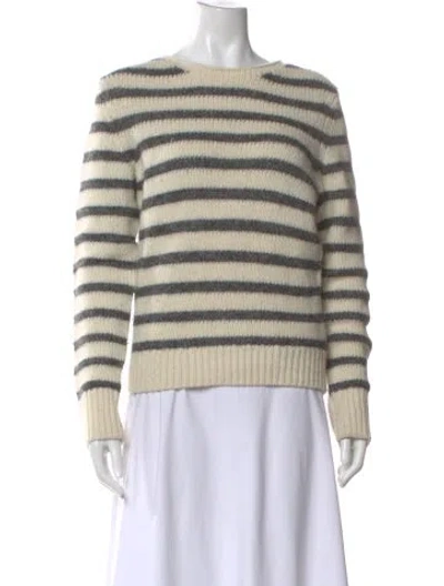 Pre-owned Alex Mill Merino Wool Striped Sweater In Neutral