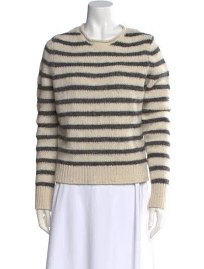 Pre-owned Alex Mill Merino Wool Striped Sweater In Neutral