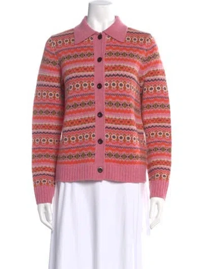 Pre-owned Alex Mill Merino Wool Striped Sweater W/ Tags In Pink