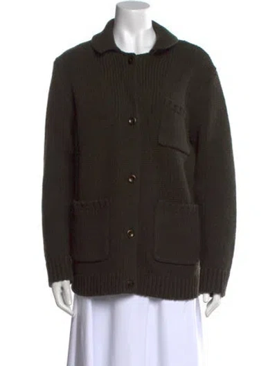 Pre-owned Alex Mill Merino Wool Sweater In Green