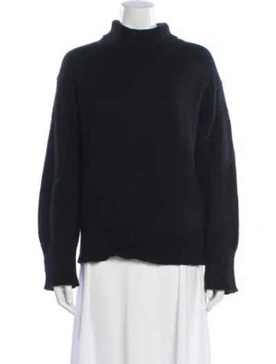 Pre-owned Alex Mill Merino Wool Turtleneck Sweater In Black