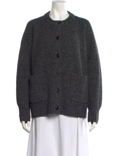 Pre-owned Alex Mill Merino Wool Tweed Pattern Sweater In Gray