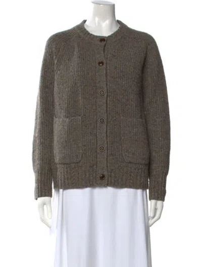Pre-owned Alex Mill Merino Wool Tweed Pattern Sweater In Neutral
