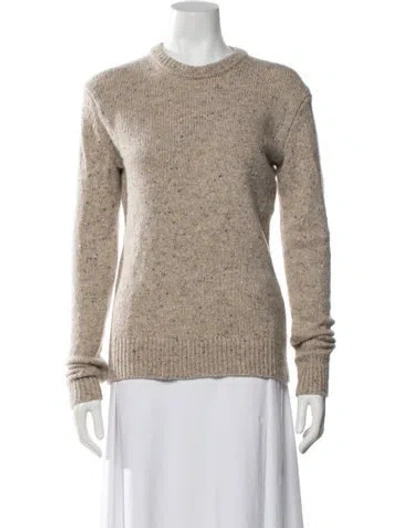 Pre-owned Alex Mill Merino Wool Tweed Pattern Sweater In Neutrals
