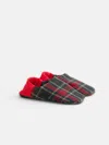 Shop Alex Mill Wool Plaid House Shoes In Red