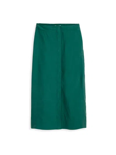 Alex Mill Mia Skirt In Cupro In Green