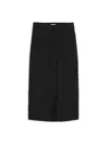 Alex Mill Mia Skirt In Cupro In Rich Black