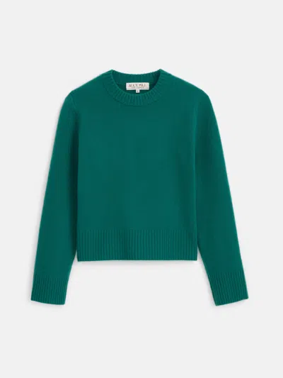 Alex Mill Michelle Crewneck Sweater In Cashmere In Kelly Green