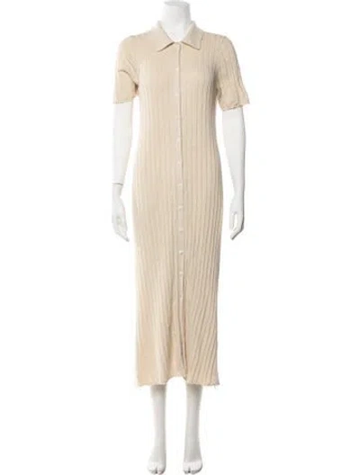 Pre-owned Alex Mill Midi Length Dress In Neutrals
