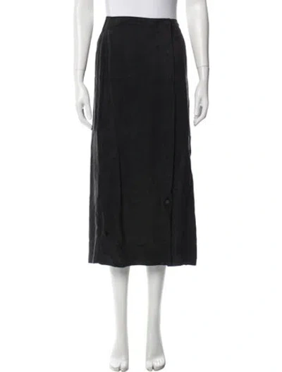 Pre-owned Alex Mill Midi Length Skirt In Black