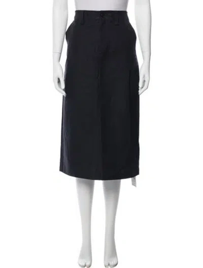Pre-owned Alex Mill Midi Length Skirt In Blue