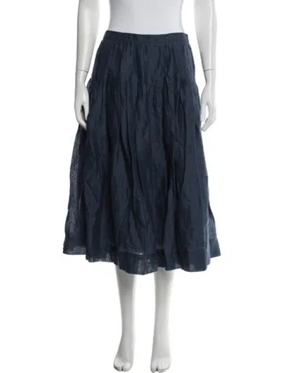 Pre-owned Alex Mill Midi Length Skirt W/ Tags In Blue