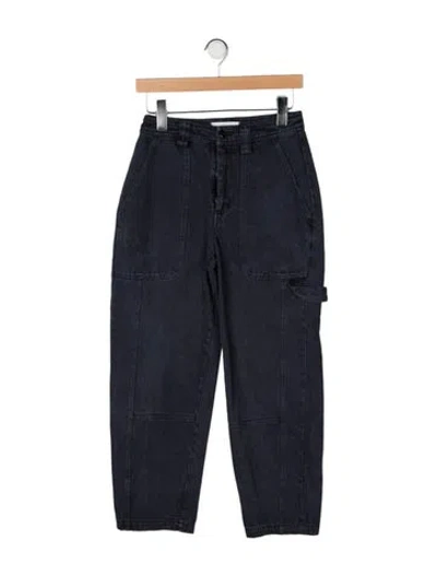 Pre-owned Alex Mill Mid-rise Straight Leg Jeans In Black