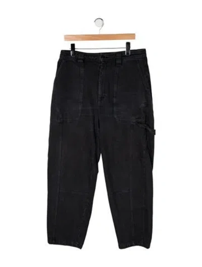 Pre-owned Alex Mill Mid-rise Straight Leg Jeans In Black