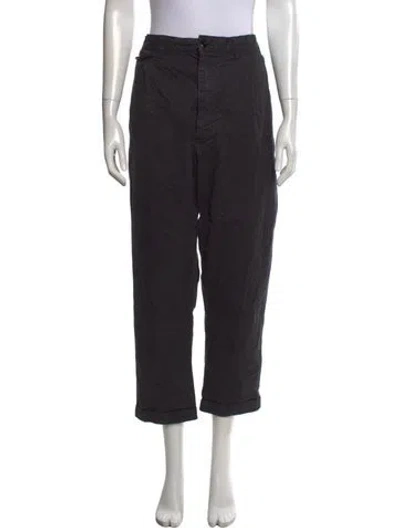 Pre-owned Alex Mill Mid-rise Straight Leg Jeans In Black