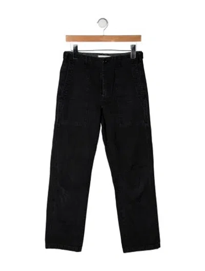 Pre-owned Alex Mill Mid-rise Straight Leg Jeans In Black
