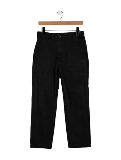 Pre-owned Alex Mill Mid-rise Straight Leg Jeans In Black