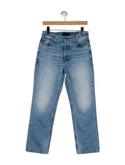 Pre-owned Alex Mill Mid-rise Straight Leg Jeans In Blue
